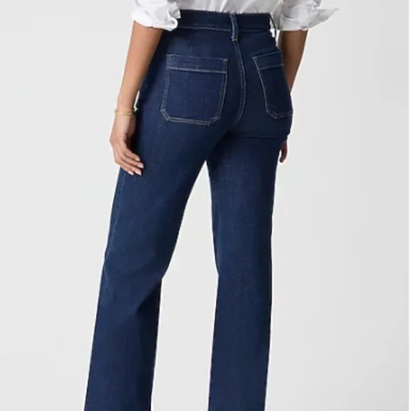 J Crew Slim wide-leg sailor jean in all-day stretch, size 25 - Picture 7 of 13